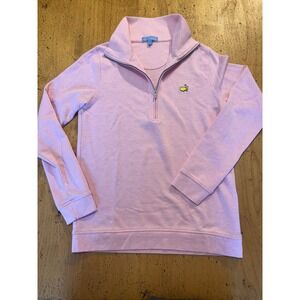 Magnolia Lane Masters Pullover Size S Pink Quarter Zip Golf Sweater Mens